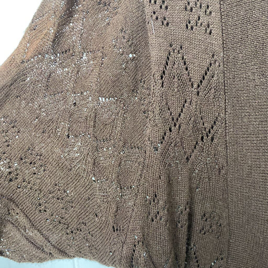 CROPPED SHORT SLEEVED CARDIGAN