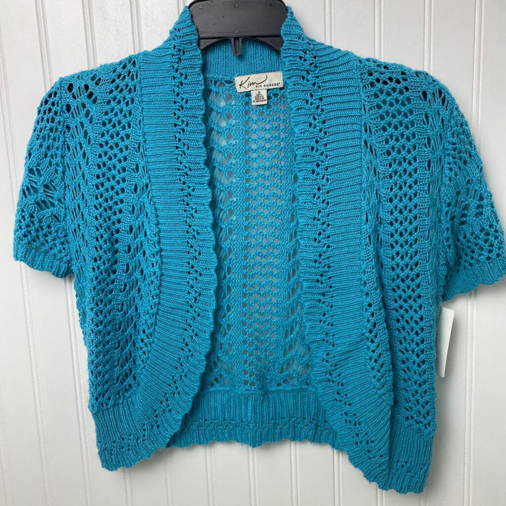 LOOSE KNIT CROPPED SHORT SLEEVED