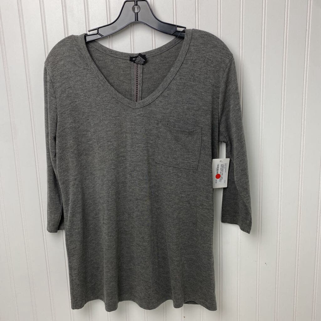 3/4 SLEEVED V NECK