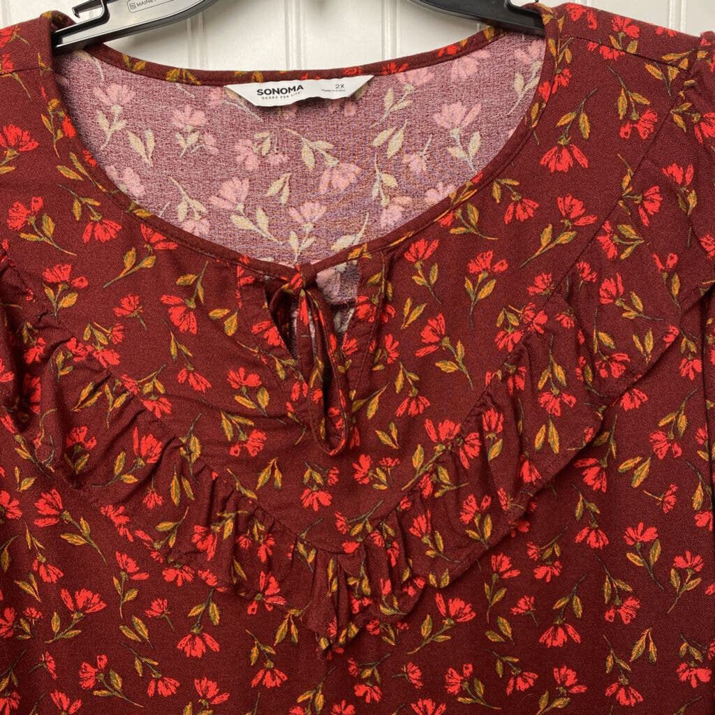 FLORAL LONG SLEEVED