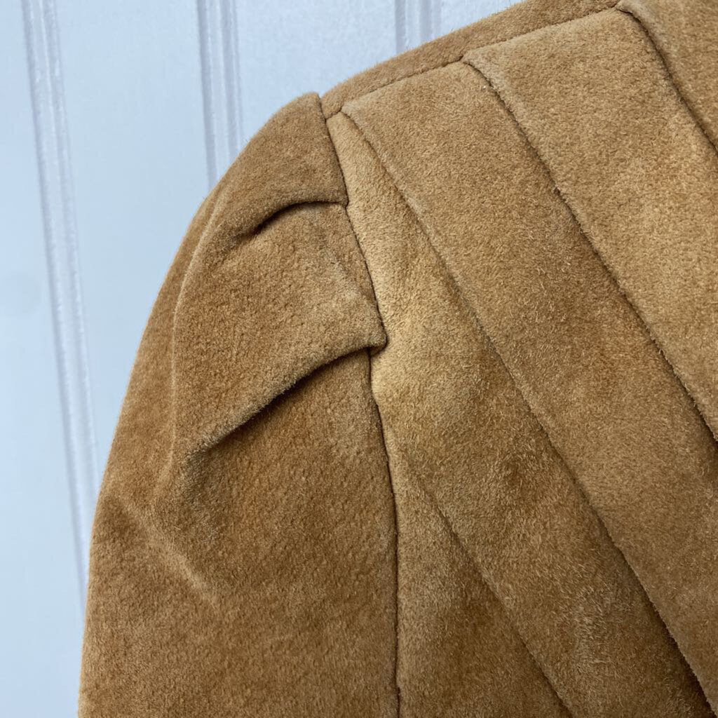PLEATED LEATHER JACKET