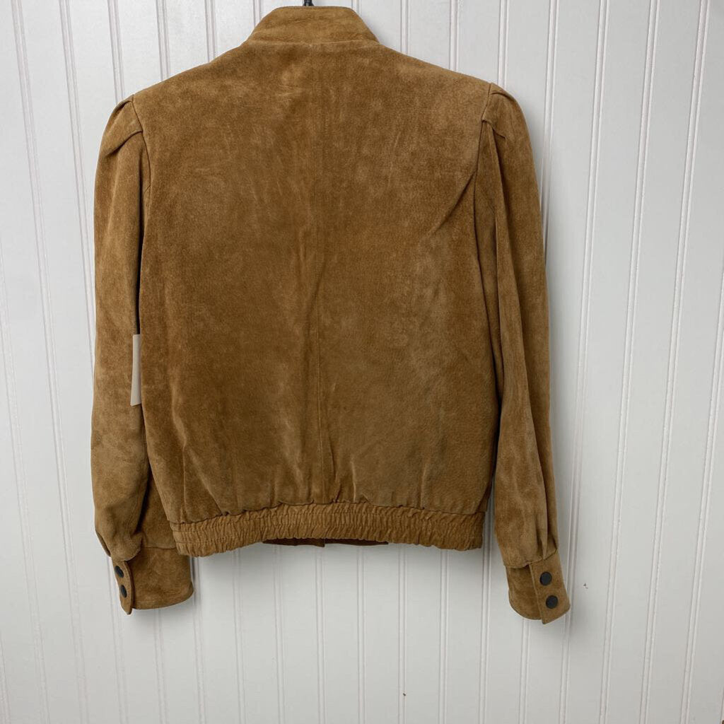 PLEATED LEATHER JACKET