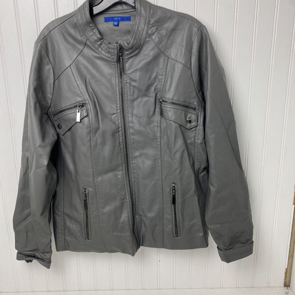 FAUX LEATHER JACKET