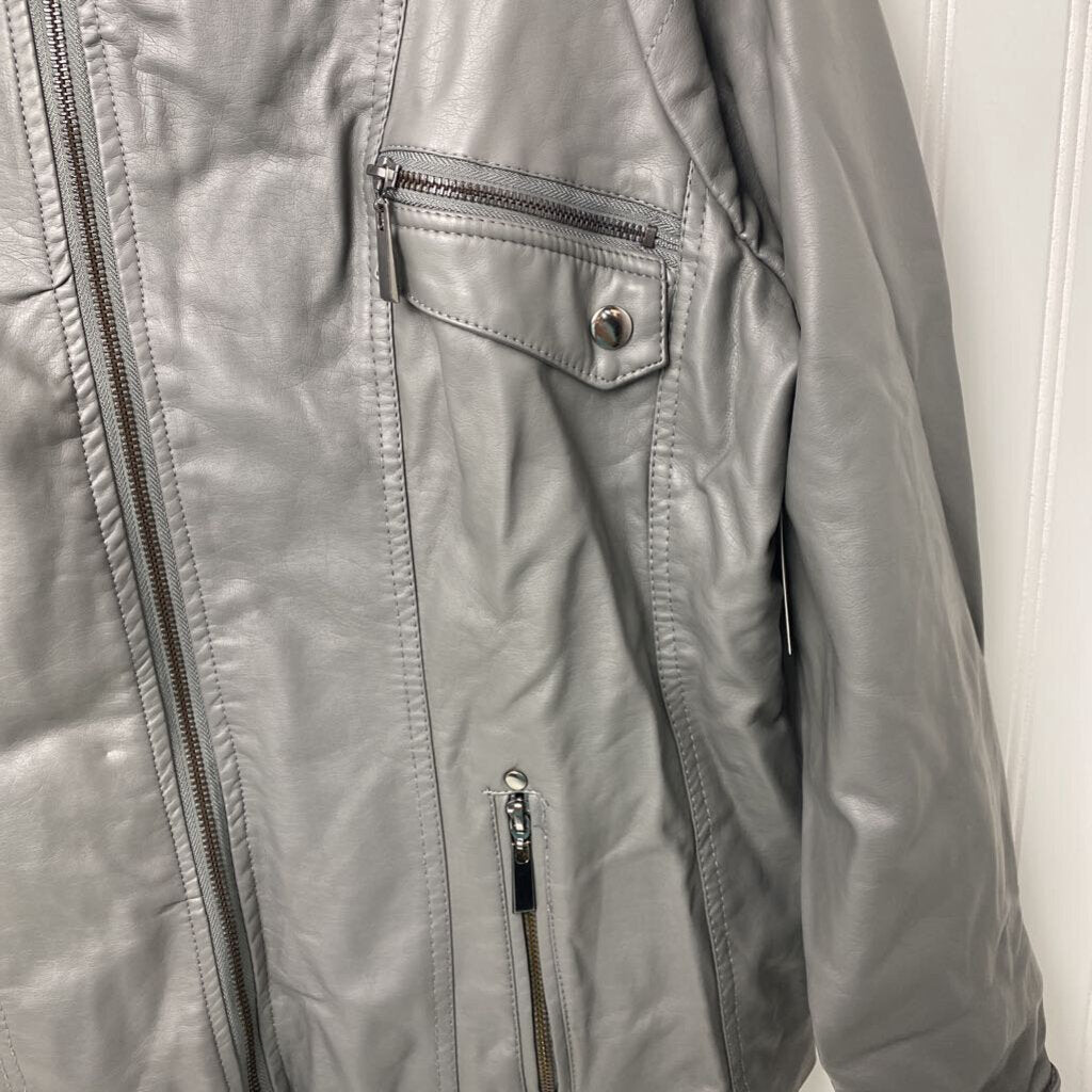 FAUX LEATHER JACKET