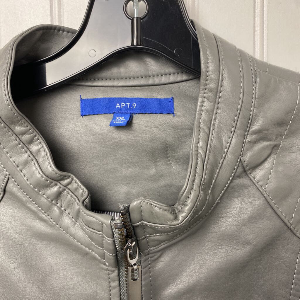 FAUX LEATHER JACKET