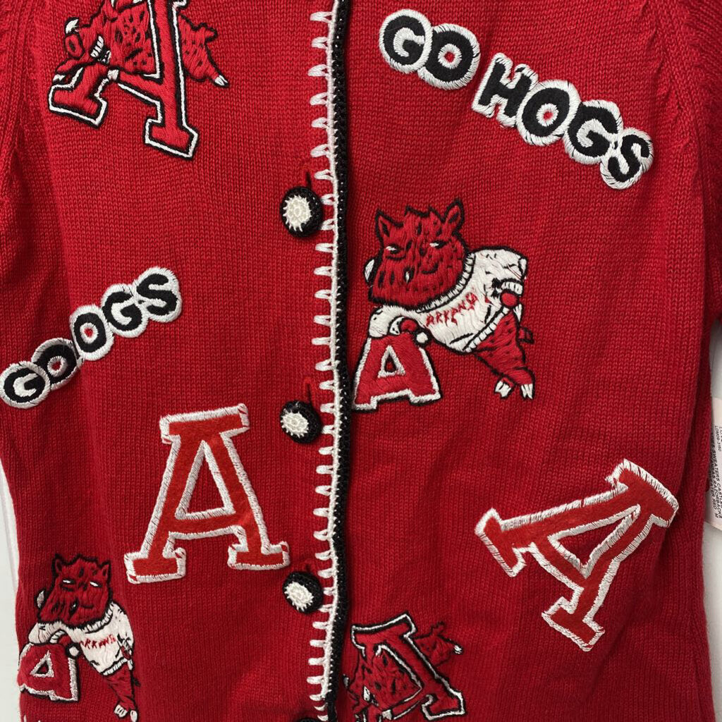 ARKANSAS RAZORBACKS SHORT SLEEVE SWEATER