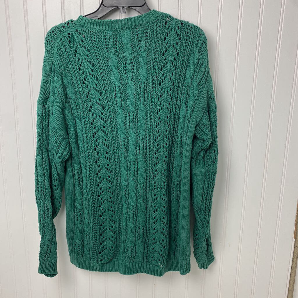 SILK BLEND CABLEKNIT SWEATER