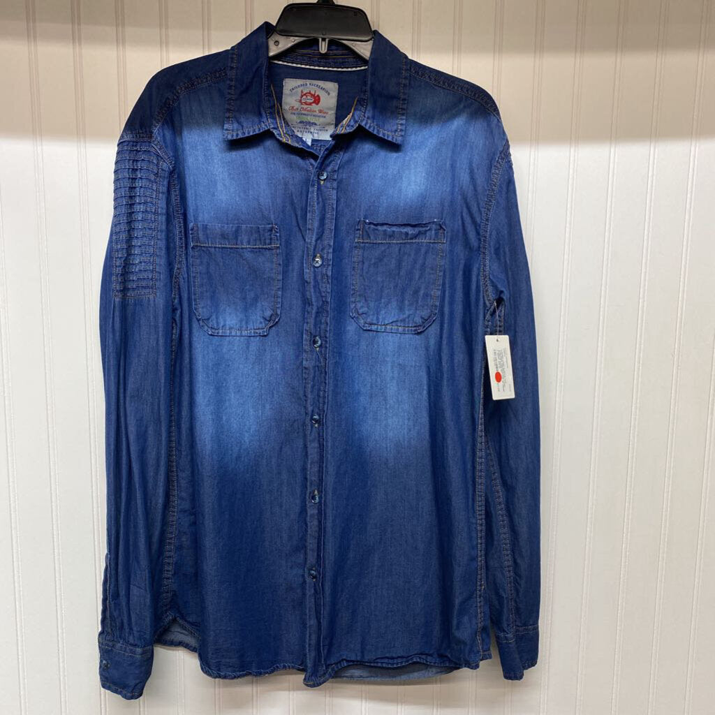 LONG SLEEVE DENIM BUTTON UP