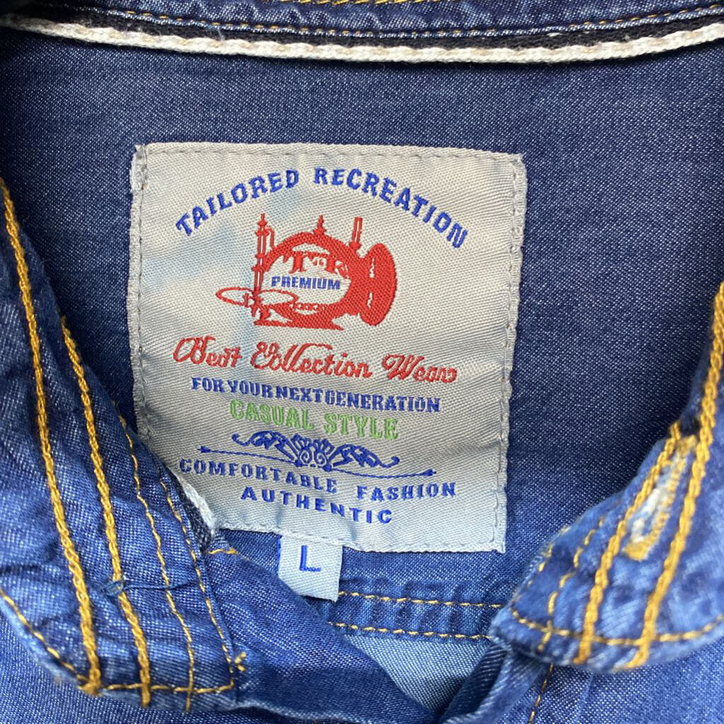 LONG SLEEVE DENIM BUTTON UP