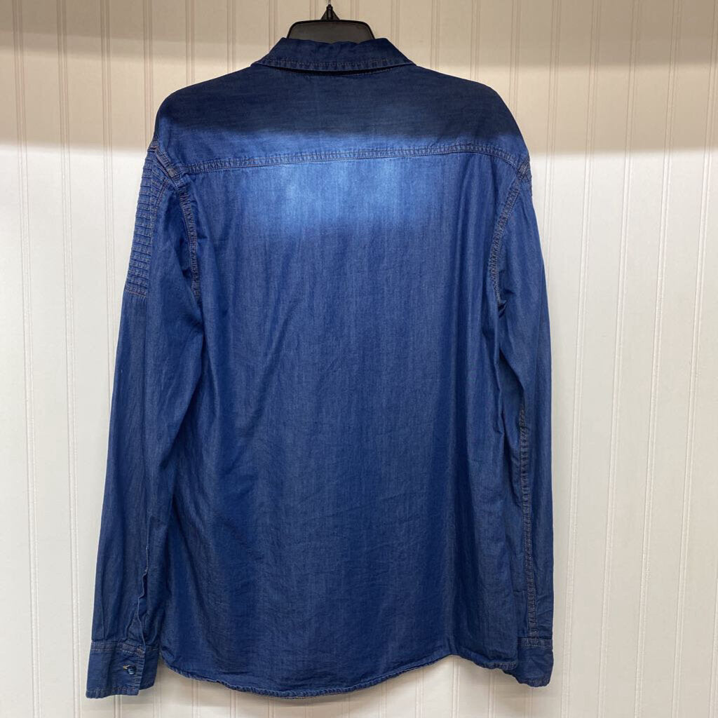 LONG SLEEVE DENIM BUTTON UP
