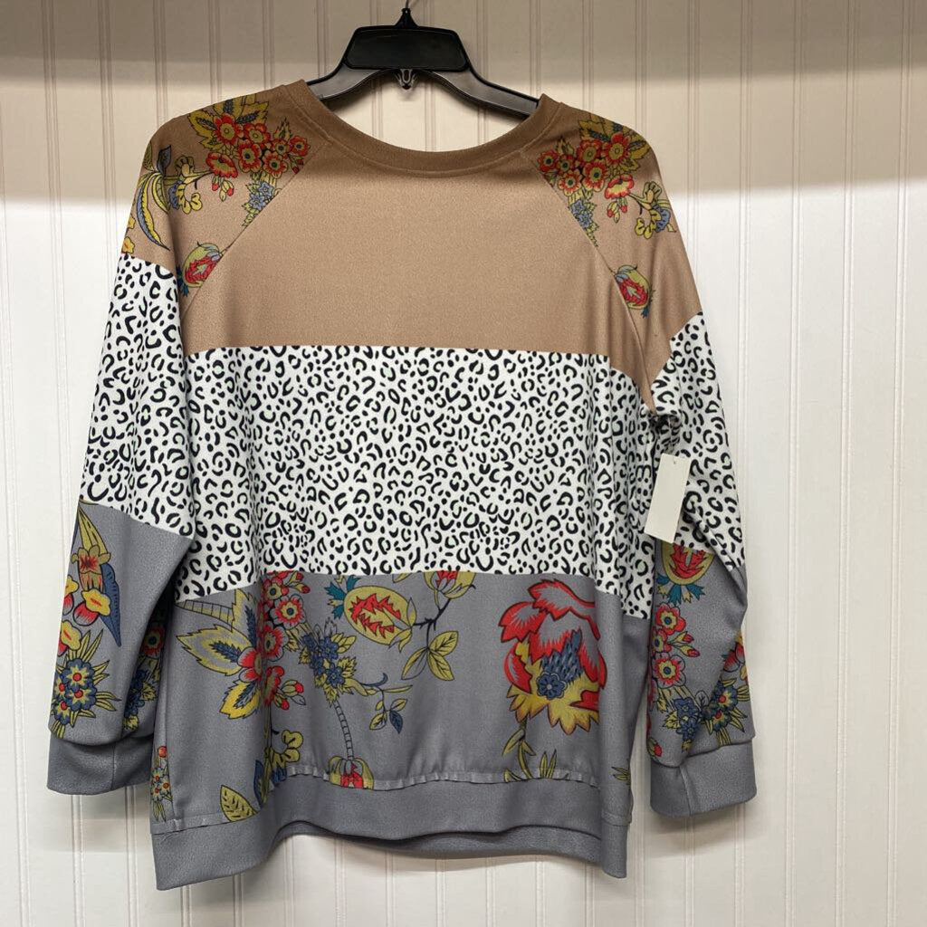 FLORAL PRINT PULLOVER