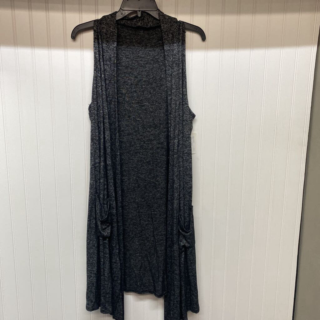 SLEEVELESS OPEN FRONT CARDIGAN