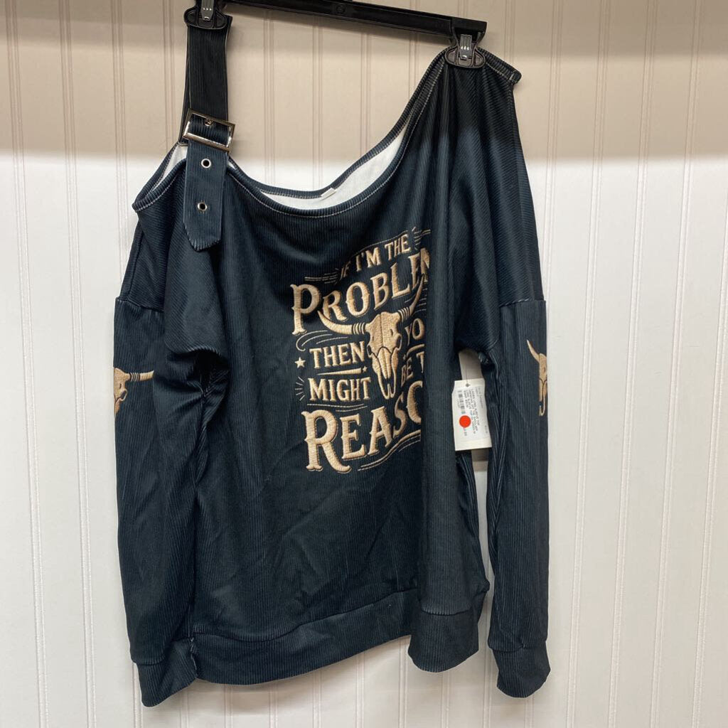 OFF THE SHOULSER LONG SLEEVE TOP