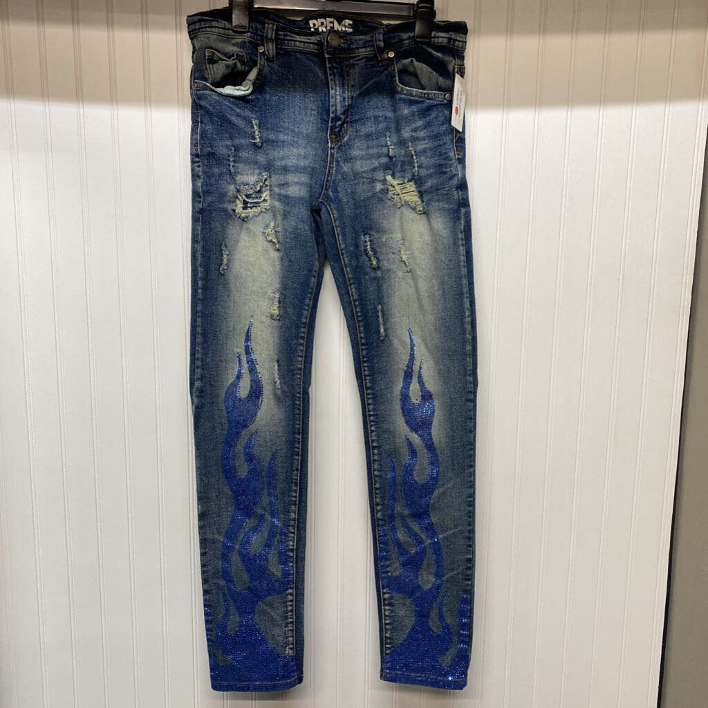 MENS EMBELLISHED JEANS