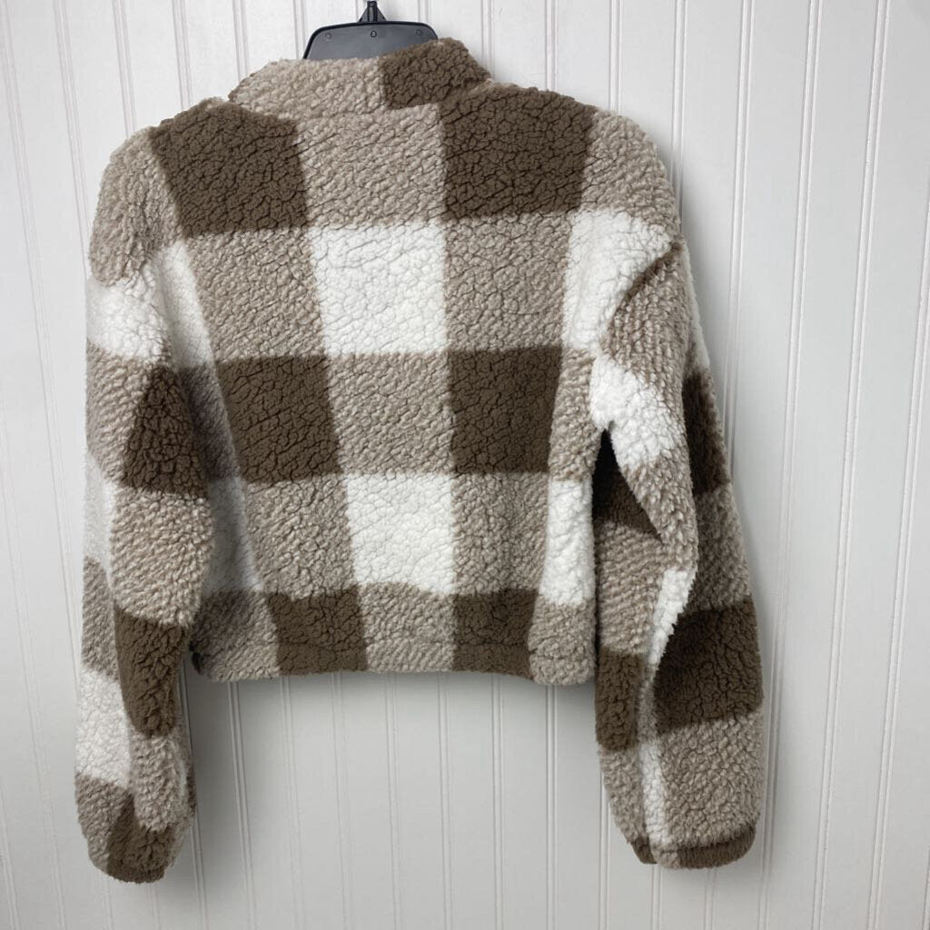 CROPPED SHERPA PULLOVER