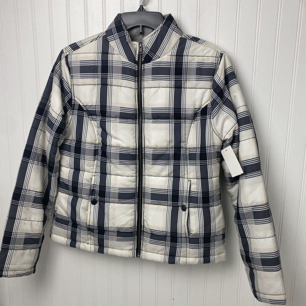 PLAID PUFFER COAT