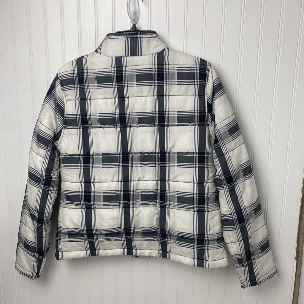 PLAID PUFFER COAT