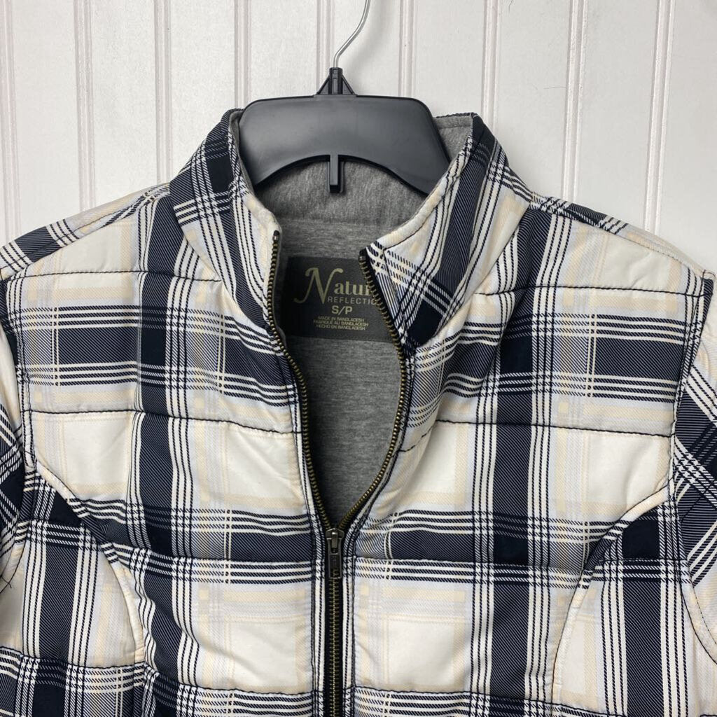 PLAID PUFFER COAT