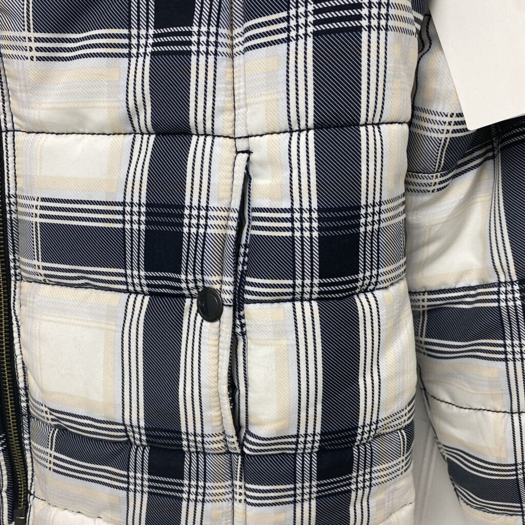 PLAID PUFFER COAT