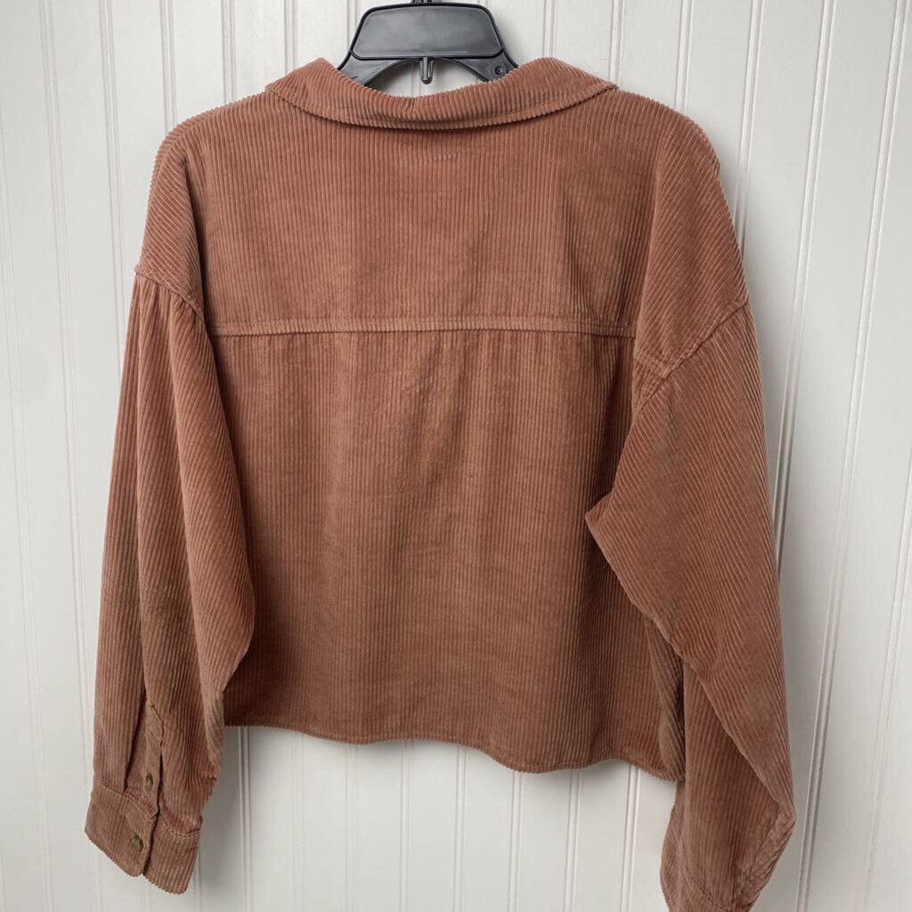 LONG SLEEVE CORDUROY BUTTON UP