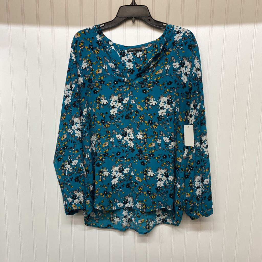 LONG SLEEVE FLORAL PRINT BLOUSE
