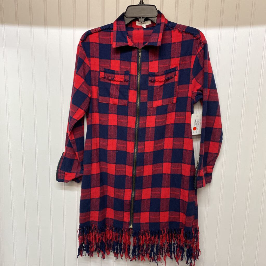 FULL ZIP FLANNEL DRESS