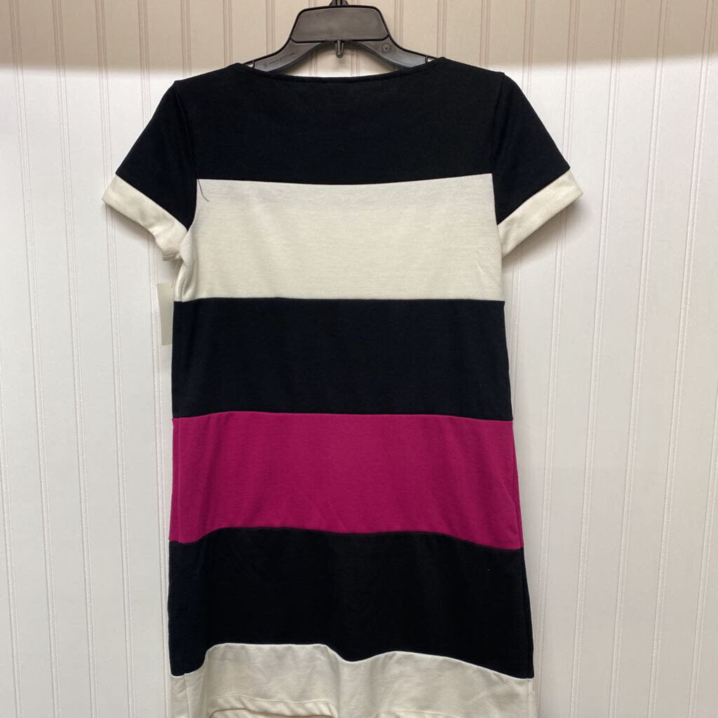 SHORT SLEEVED STRIPED DRESS