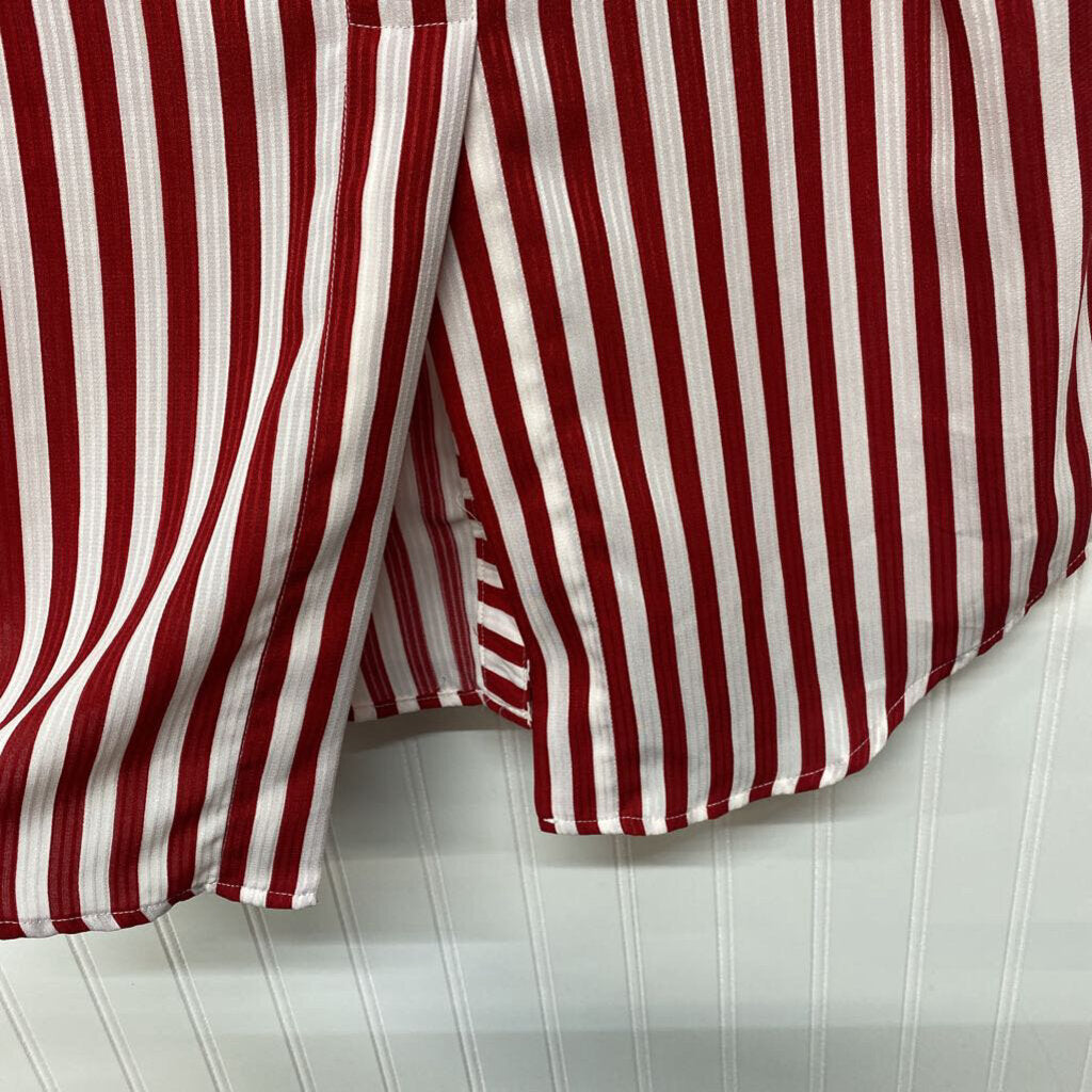 CAP SLEEVED STRIPED SHIRT