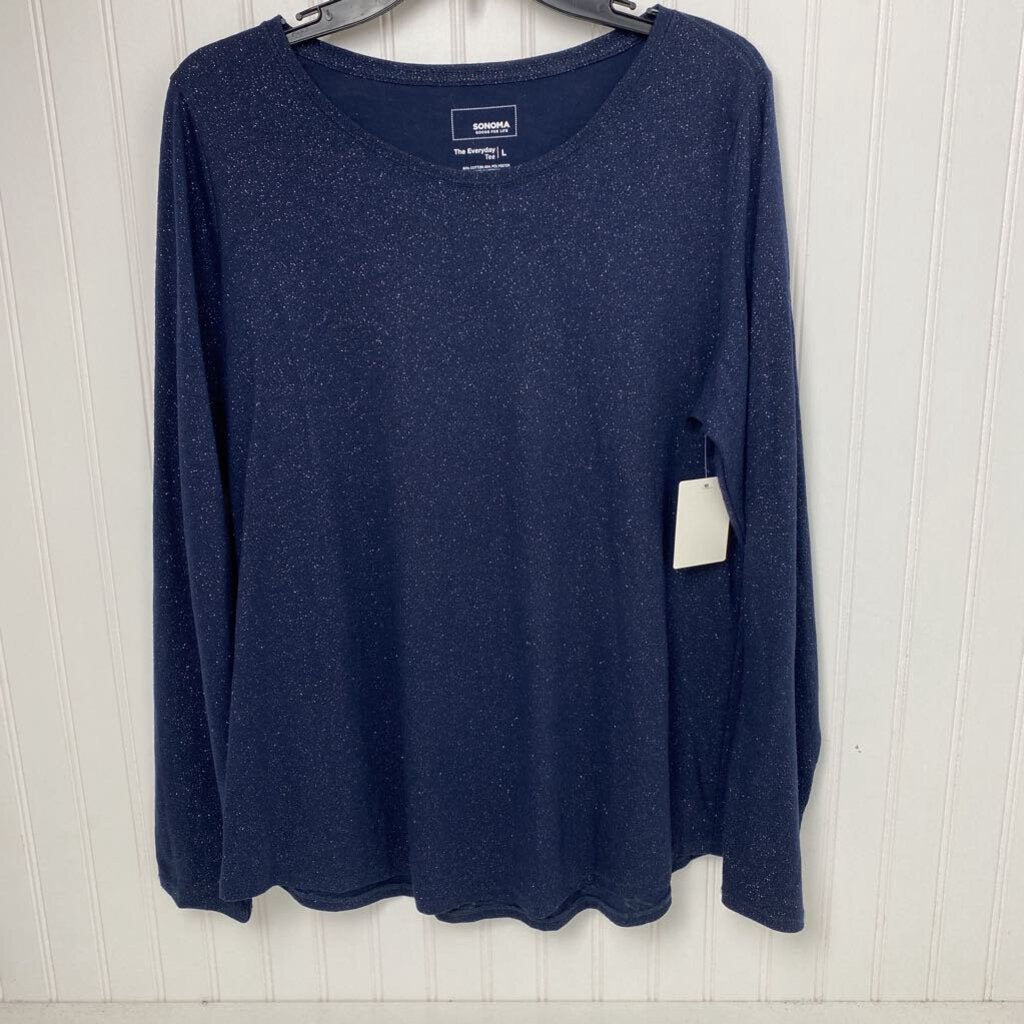 LONG SLEEVE GLITTERY TEE