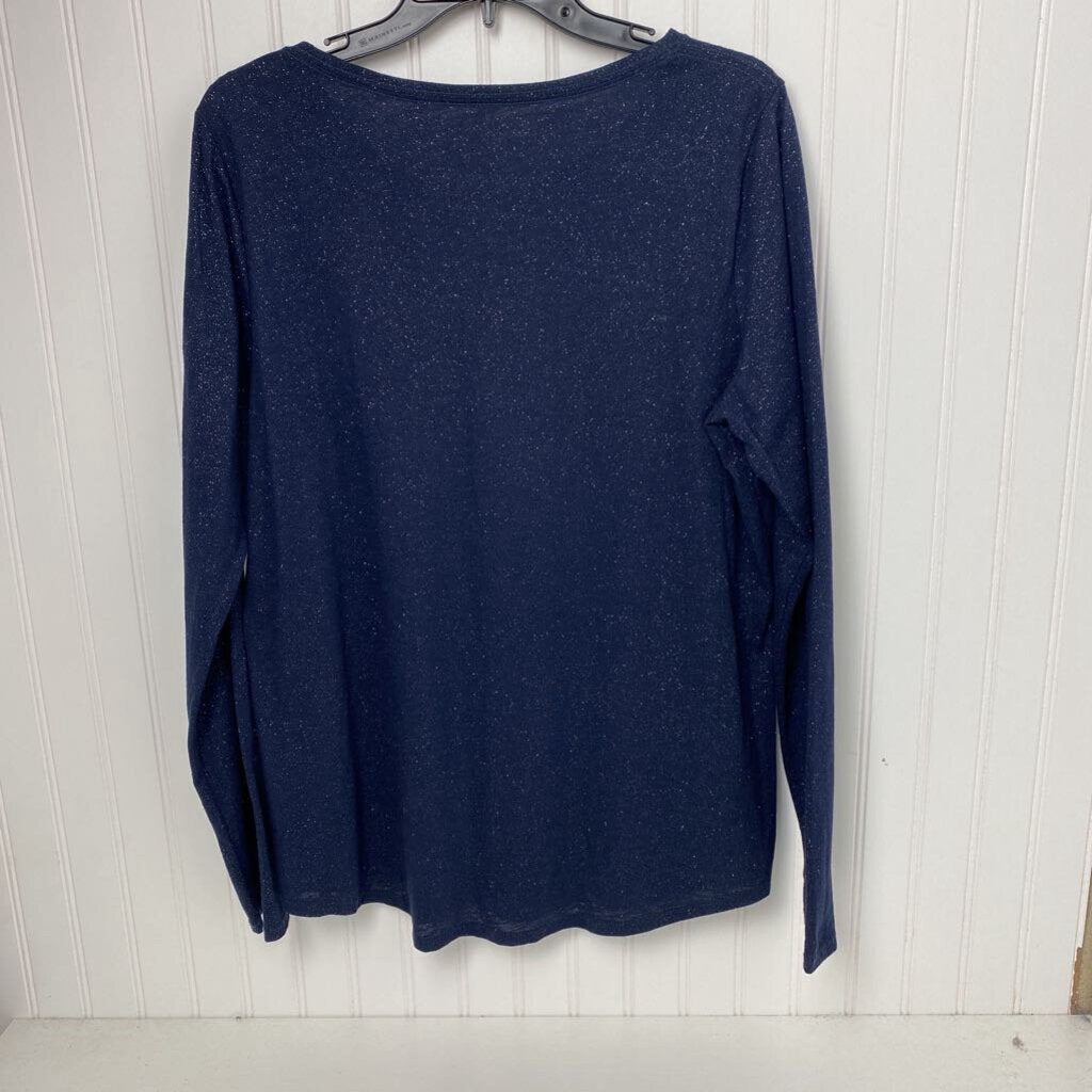 LONG SLEEVE GLITTERY TEE