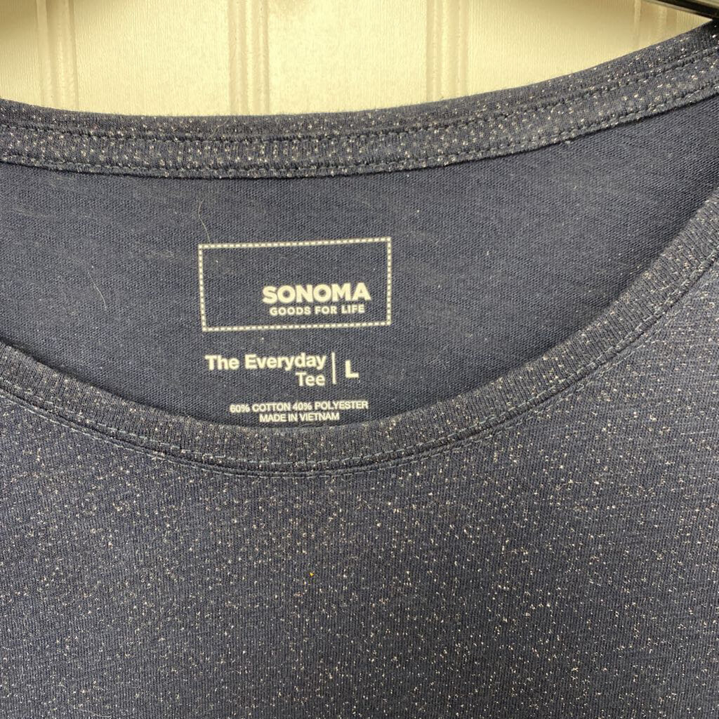 LONG SLEEVE GLITTERY TEE