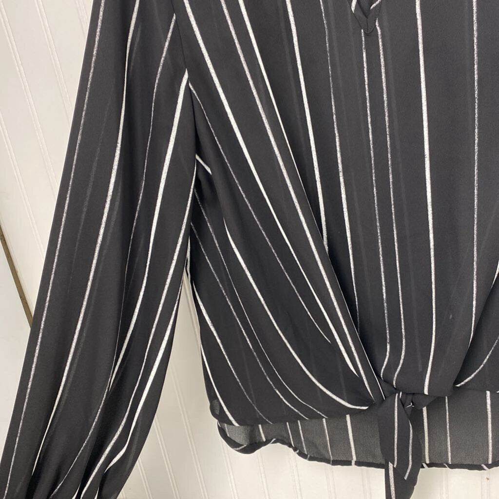 LONG SLEEVE STRIPED BLOUSE