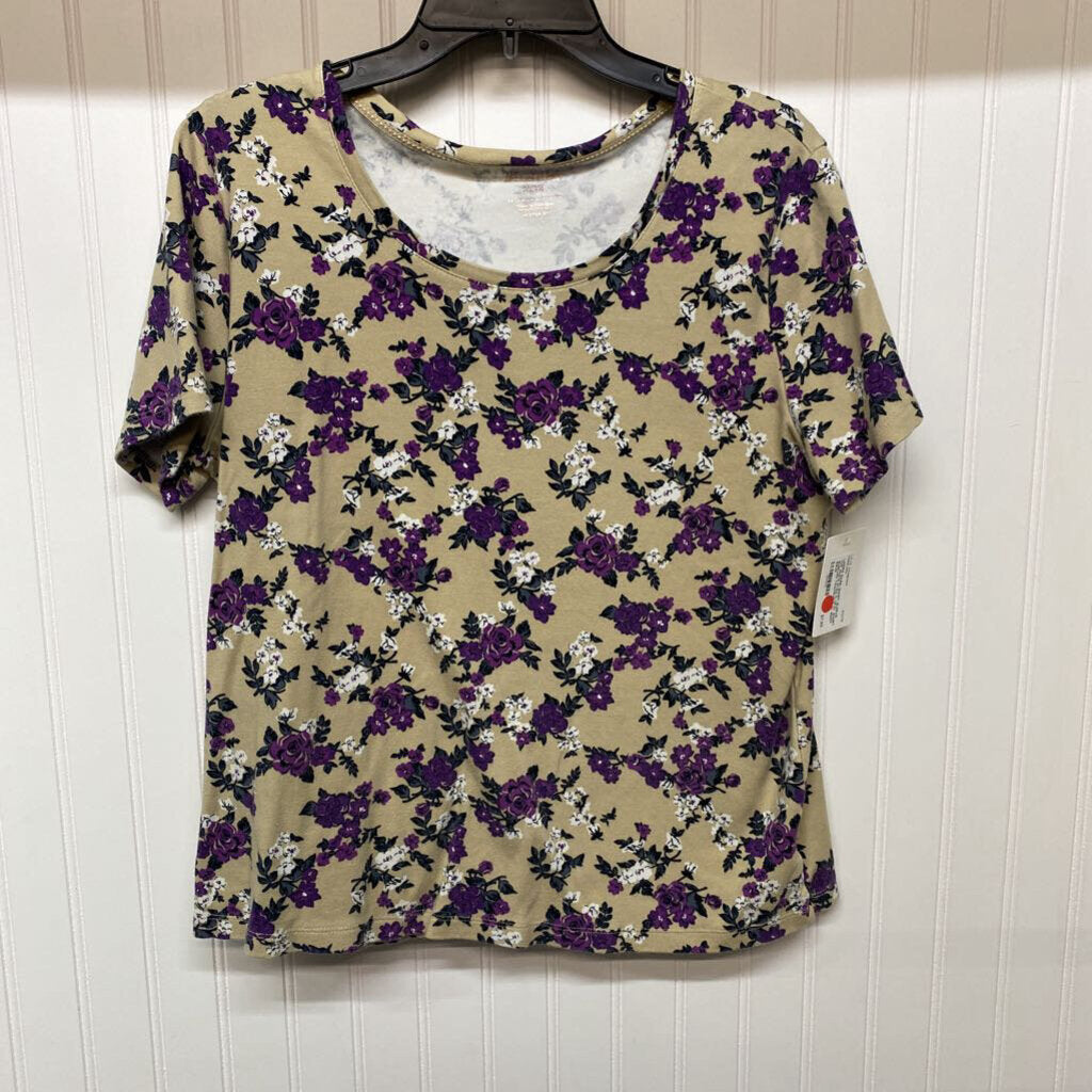 FLORAL SHORT SLEEVED