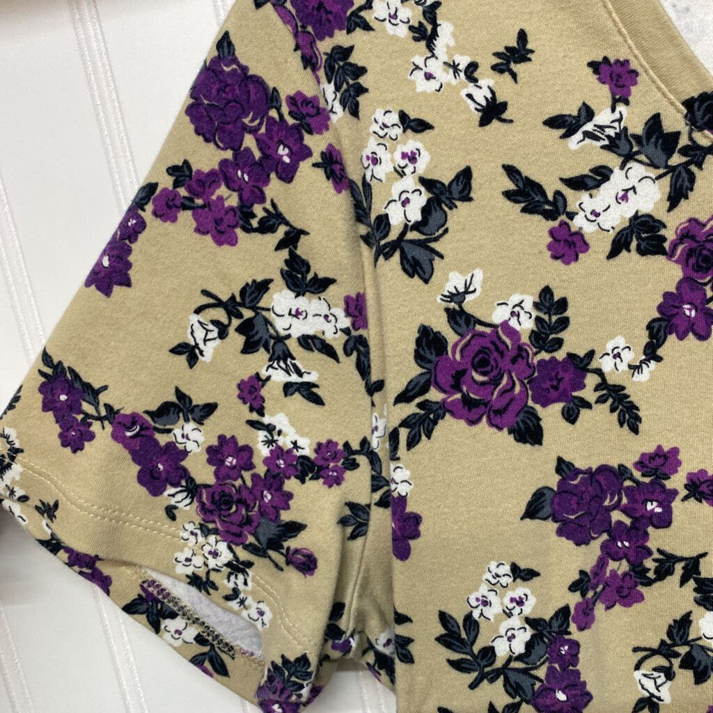 FLORAL SHORT SLEEVED