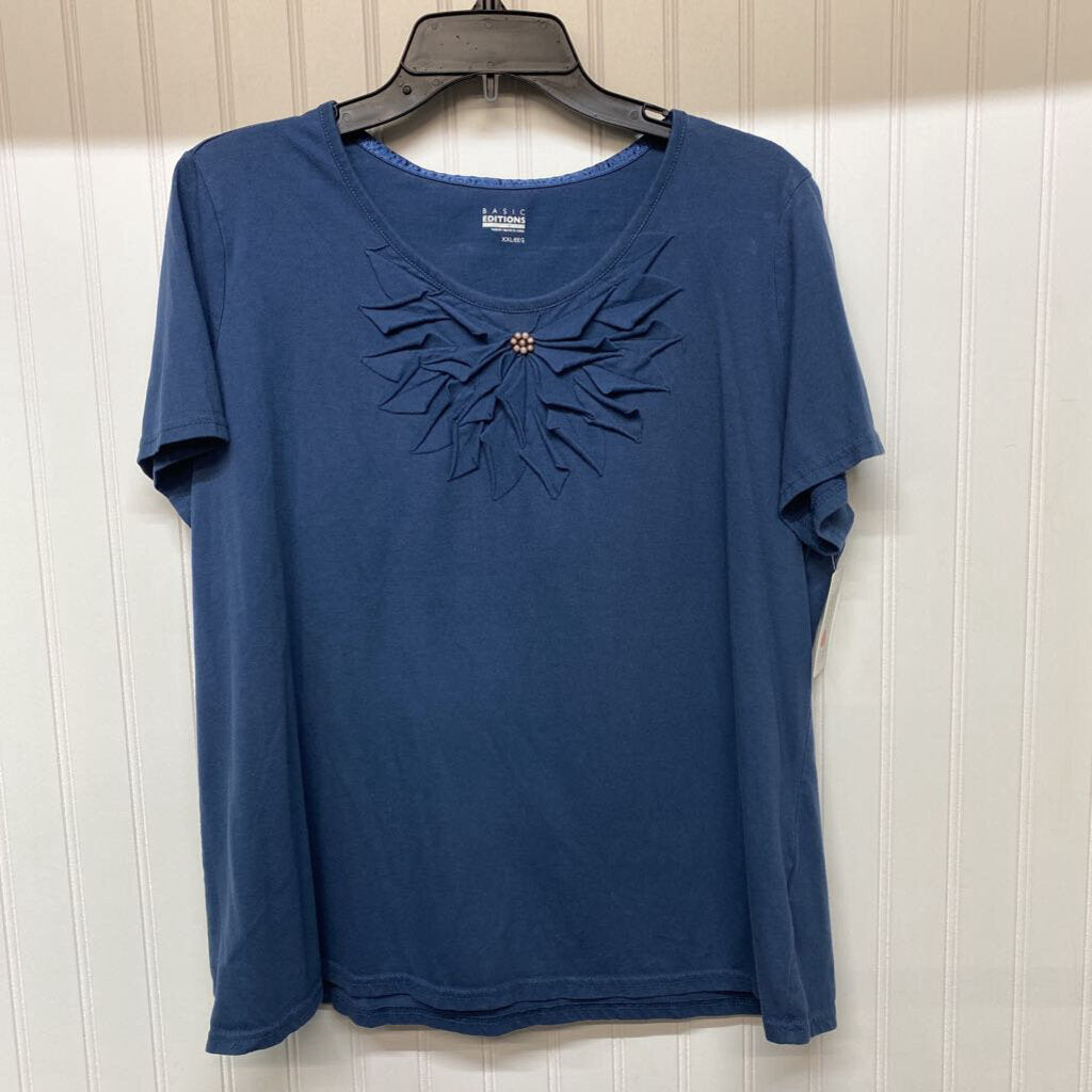 EMBELISHED SHORT SLEEVED