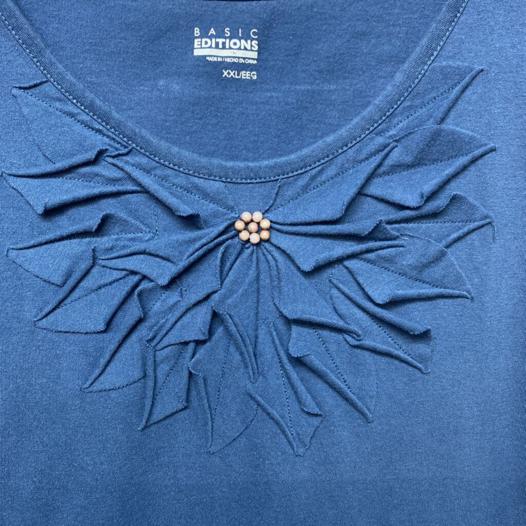 EMBELISHED SHORT SLEEVED