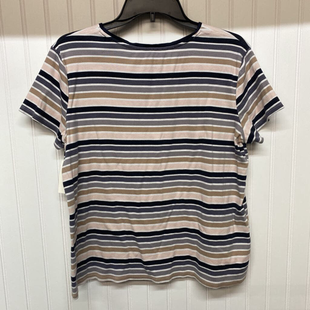 STRIPED SHORT SLEEVED