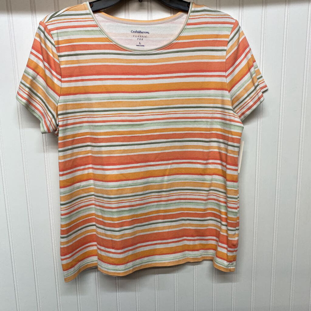 STRIPED SHORT SLEEVED