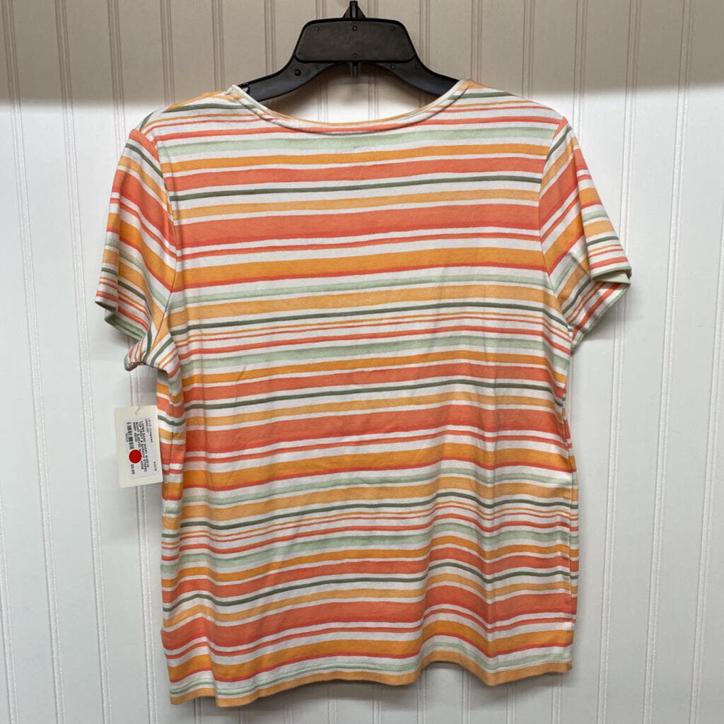 STRIPED SHORT SLEEVED