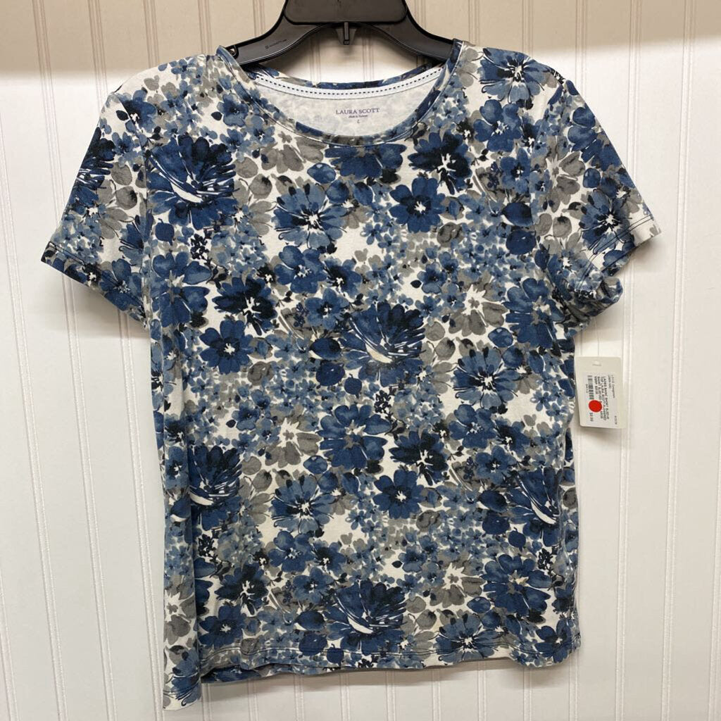 FLOWERED SHORT SLEEVED