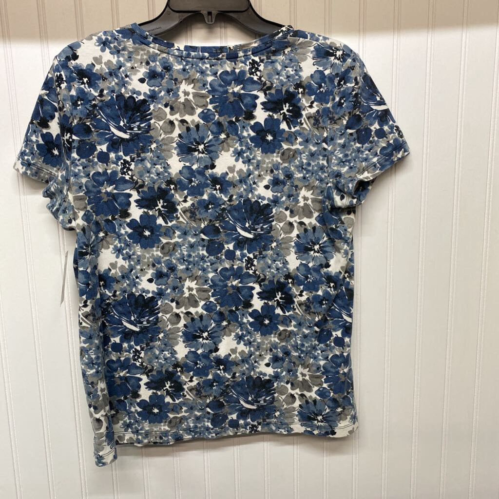 FLOWERED SHORT SLEEVED