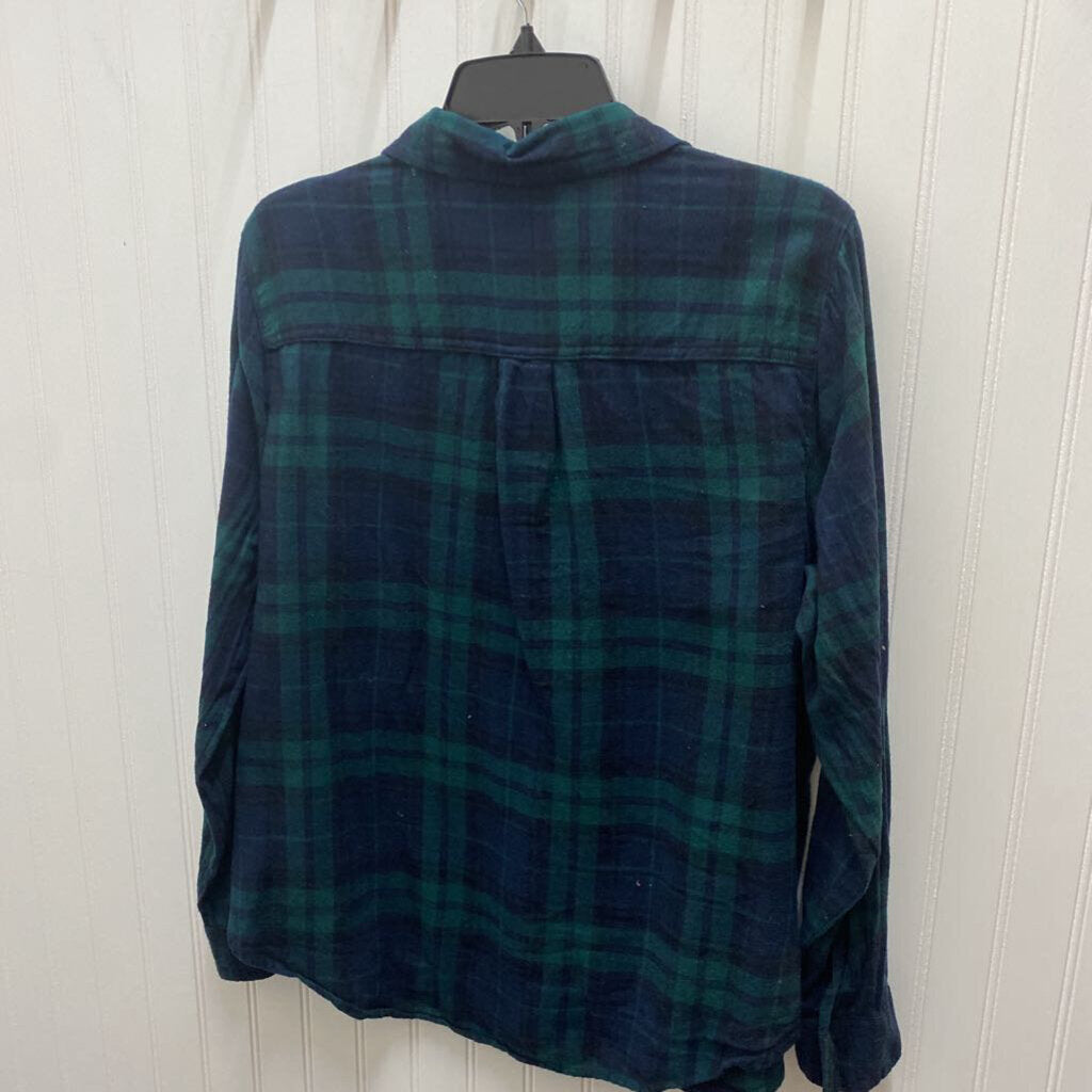 NAVY AND GREEN FLANNEL