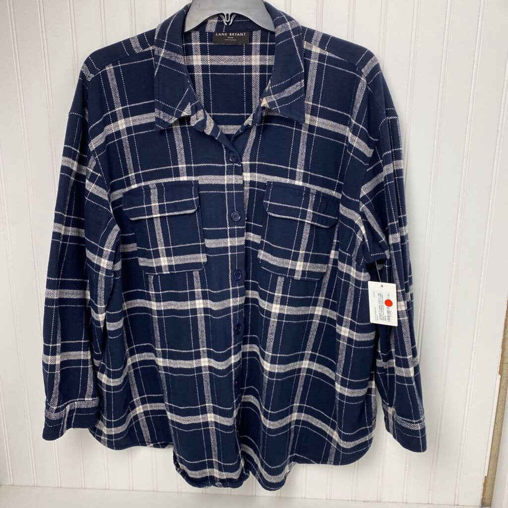 WOMENS PLUS FLANNEL SHIRT