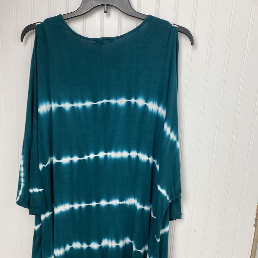 SHORT SLEEVE COLD SHOULDER TOP