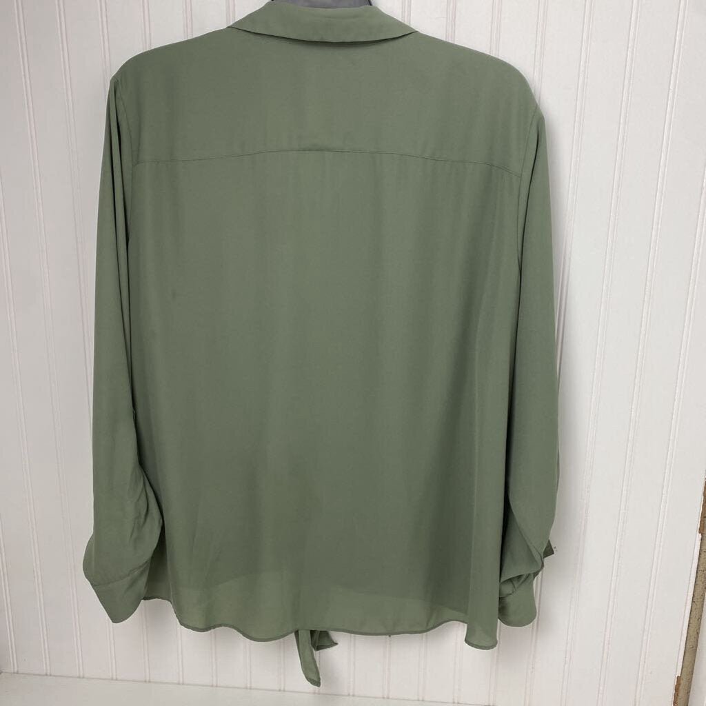 LONG SLEEVE BUTTON FRONT BLOUSE