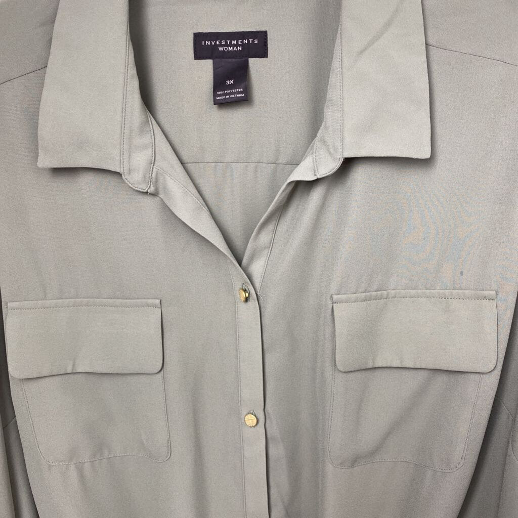 LONG SLEEVE BUTTON FRONT BLOUSE