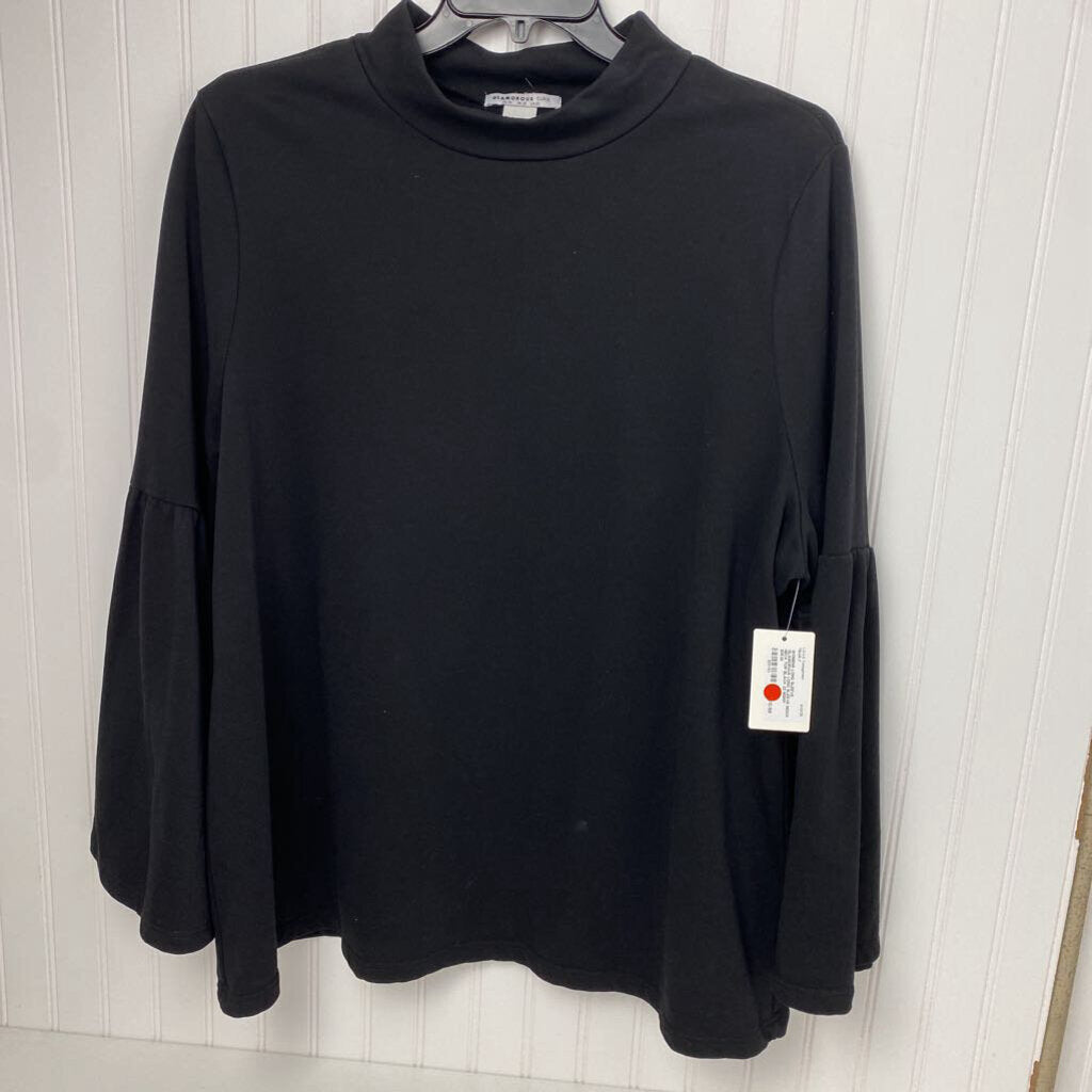 LONG SLEEVE MOCK NECK TOP