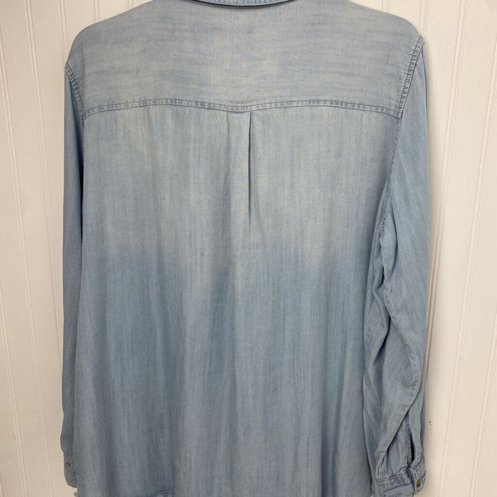 LONG SLEEVE DENIM BUTTON UP