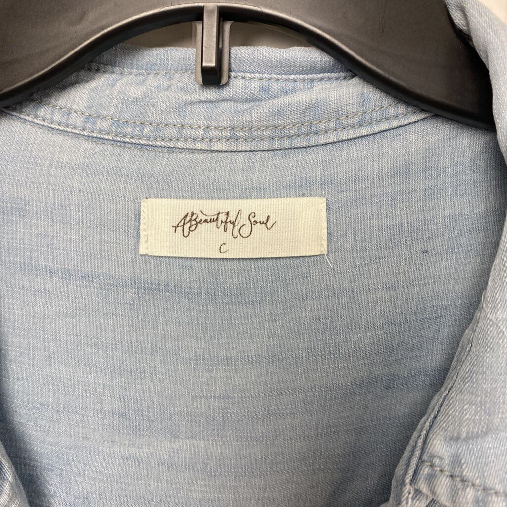 LONG SLEEVE DENIM BUTTON UP