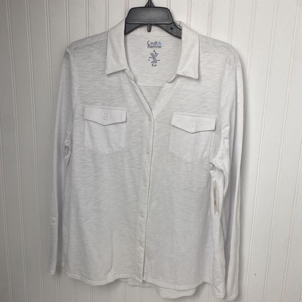 LONG SLEEVE KNIT BUTTON UP